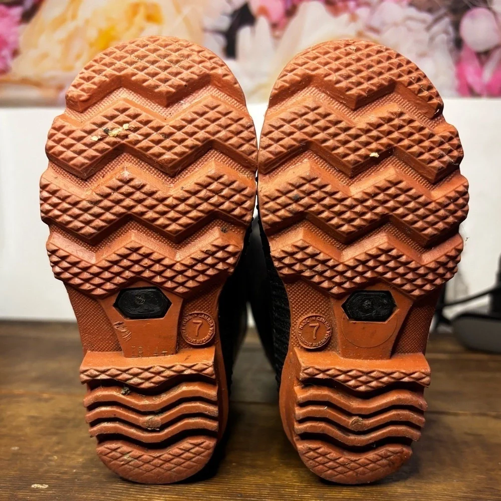 Kids Black Rain & Snow Boots